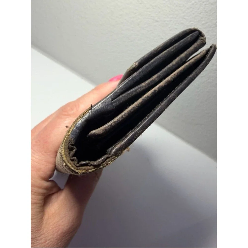 Gucci Brown and Beige Monogram Continental Wallet (Fair) - Picture 6 of 16